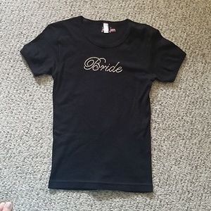 Bride black short sleeve TShirt